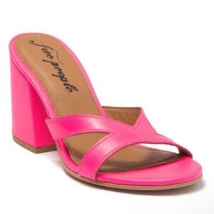 Free People - Charlie V Heels in Pink - Size 36